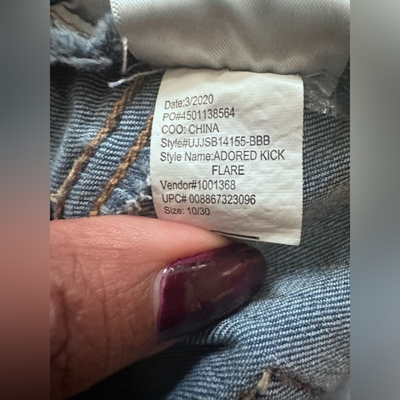 Jessica Simpson Women Casual Every Day Adored High Rise Kick Flare Jeans Sz 10 - Picture 10 of 11